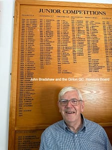 John Bradshaw - Girton Junior Champion 1968!
