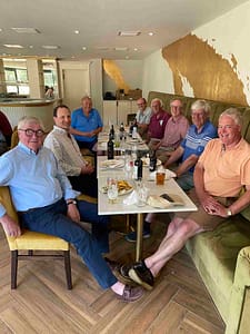 Post match meal at Cambridge Country Club