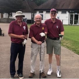 Pete Bennett, Chris Atkinson and Colin Dunkerley at West Herts