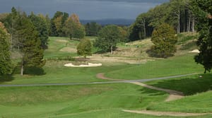 The fearsome 9th at Prestbury - Green round to the right
