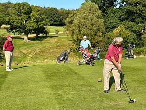 Austin Jessop tees off