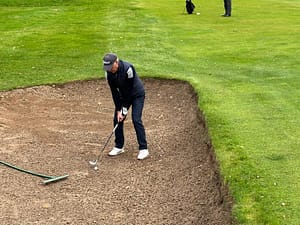 David Williams in the bunker