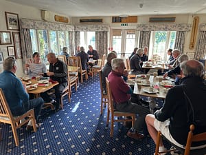 Breakfast in the clubhouse