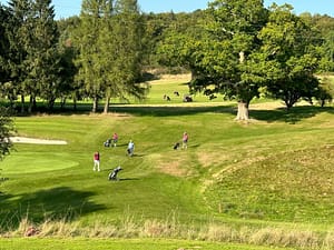 The Fitz 3 team approaching the green