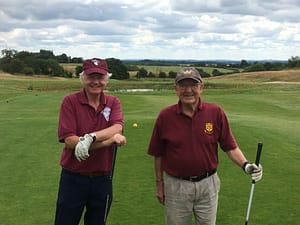 Pete Bennett and Chris Atkinson on the First Tee at Stowe