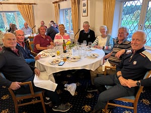 An excellent meal after play at Prestbury