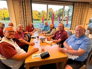 Post match meal at Ipswich GC