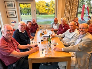 Post match meal at Ipswich GC
