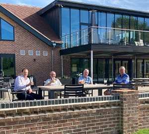 Drinks on the terrace at Cambridge Country Club